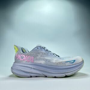 Hoka One One Clifton 9 Gull Sea Ice Running Shoes 1127896 GLLS Women’s Size 8B